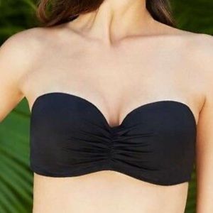 Shade & Shore Black Bikini Top•sz36D•NWOT